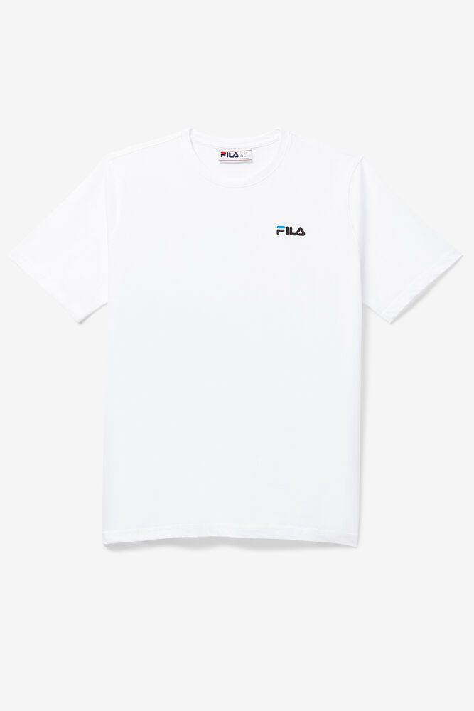 Fila T-Shirt Mens White Shoe Tower - Ireland 58943-QHOS